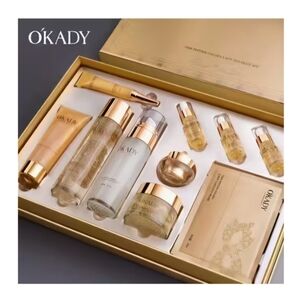 Gold Skincare Cleanser & Exfoliant Set 10 Pieces
